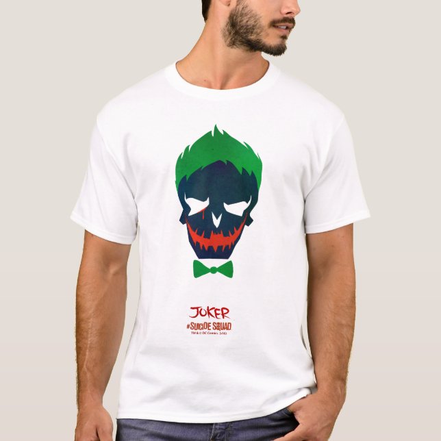 T-shirt Équipe de suicide | Icône Tête de joker (Devant)