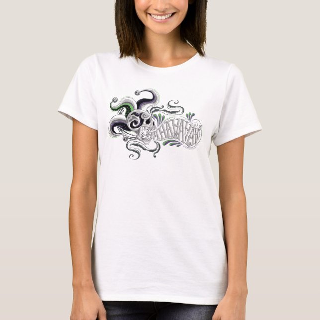 T-shirt Équipe de suicide | Joker Skull - Haha (Devant)