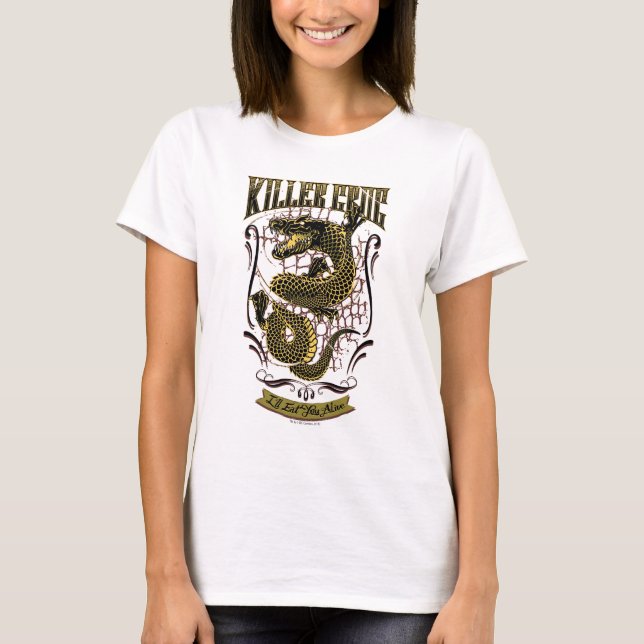 T-shirt Équipe de suicide | Tatouage Croc (Devant)