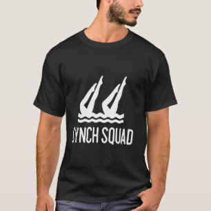 T-shirt Équipe de synchro Squad Design cool pour nageuse s