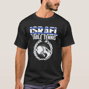 T-shirt Équipe de tennis de table d'Israël Support de l'