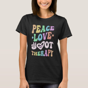 T-shirt Équipe de THÉRAPIE occupationnelle PAIX AMOUR Équi