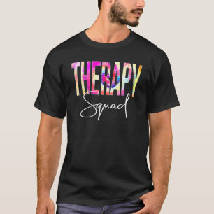 T-shirt Équipe De Thérapie Tie Dye Retour À L'École Femmes
