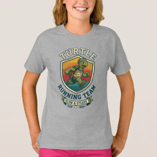 T-shirt Équipe de Tortue en Course au Pas Lent et Régulier