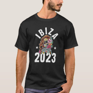 T-shirt Équipe de vacances Ibiza 2023 Filles Tournée