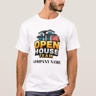 T-shirt 🏠 Équipe de visite libre du bien immobilier Perso