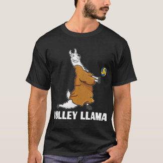 T-shirt Équipe de Volley Llama Cute Alpaca Beach