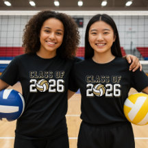 Équipe De Volleyball Classe De Graduation D'Or