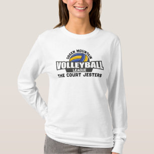 T-shirt Équipe de volleyball personnalisée Nom Club Ligue