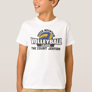 T-shirt Équipe de volleyball personnalisée Nom Club Ligue