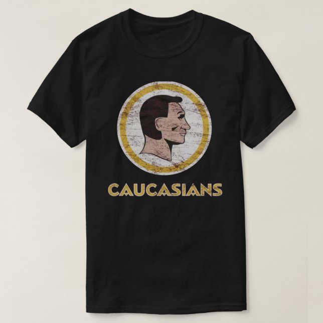T-shirt Équipe de Washington Caucasiens de football améric (Design devant)