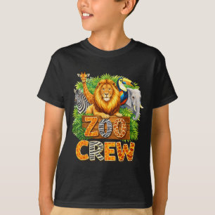 T-shirt Équipe de zoo safari faune gardien de zoo animalie