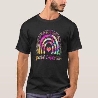 T-shirt Équipe d'éducation spéciale Tie Dye Arc-en-ciel Sp