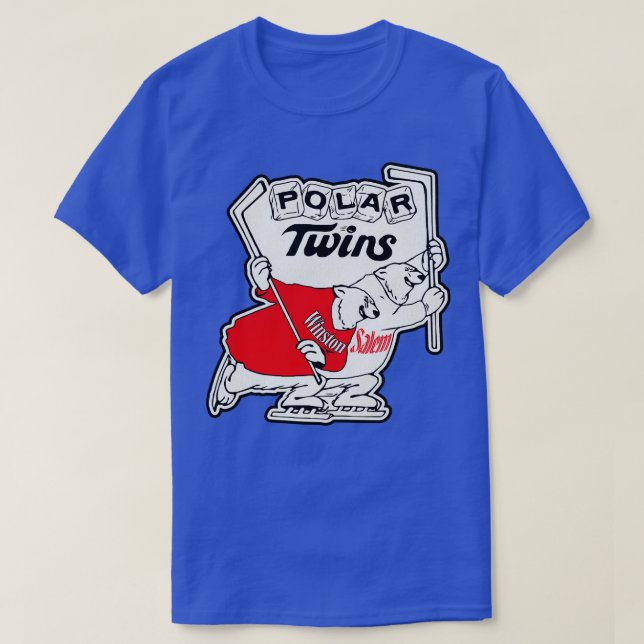 T-shirt Équipe défunte de hockey Winston Salem Polar Twins (Design devant)