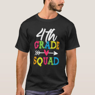 T-shirt Équipe d'élèves de 4e année Quatrième enseignant R