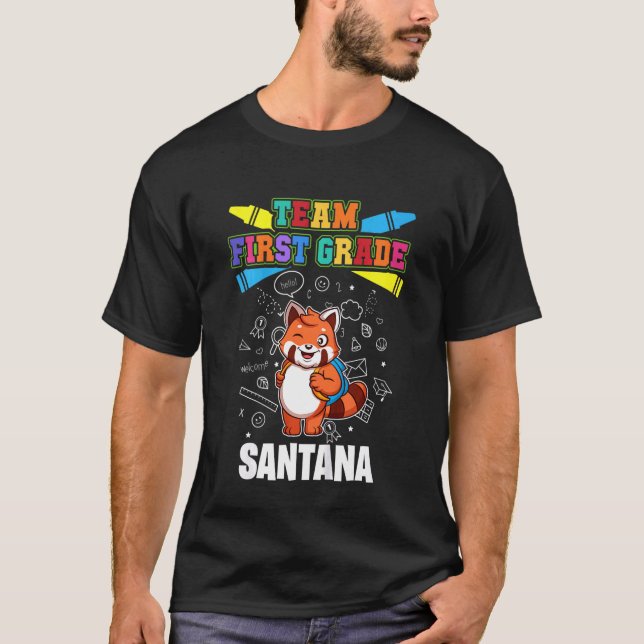 T-shirt Équipe d'enfants de première année Santana personn (Devant)
