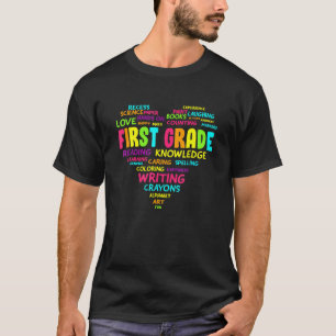 T-shirt Équipe d'enseignant de première année Heart Élève