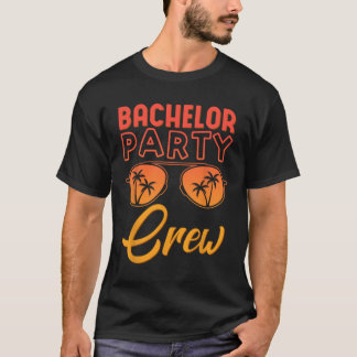 T-shirt Équipe d'enterrement de vie de garçon, fête de mar