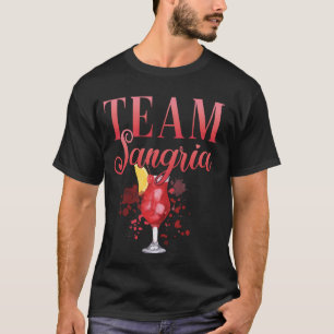 T-shirt Équipe d'enterrement de vie de jeune fille Sangria