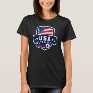 T-shirt Équipe des États-Unis de football Drapeau américai