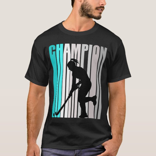 T-shirt Équipe des filles de hockey turquoise (Devant)