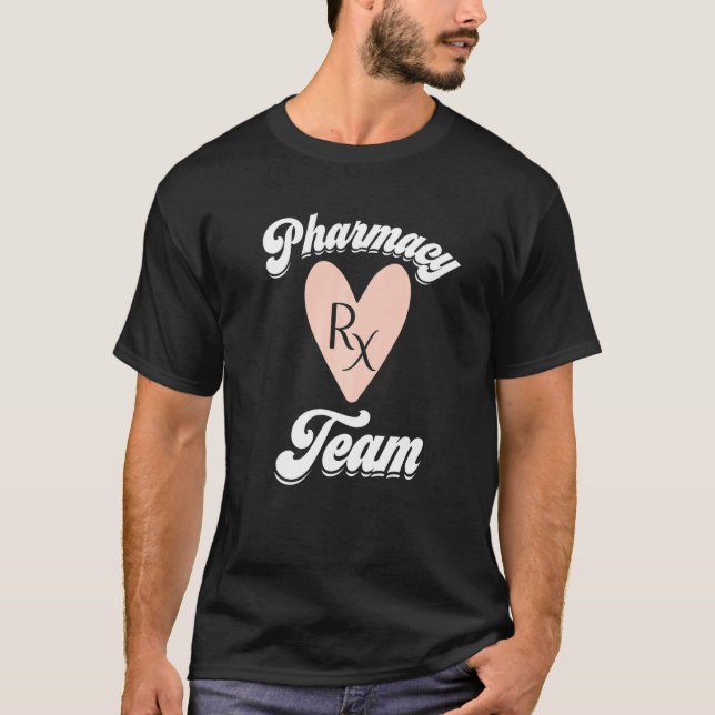 T-shirt Équipe des technologies de la pharmacie Semaine de (Devant)