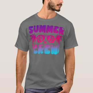 T-shirt Équipe d'été 2023 Plage Vacances d'été en famille