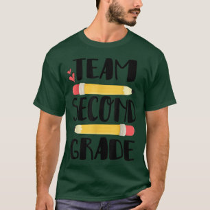 T-shirt Équipe Deuxième Année Funny 2E Retour À L'École En