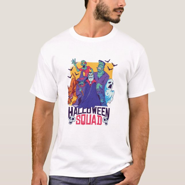 T-shirt Équipe d'Halloween (Devant)