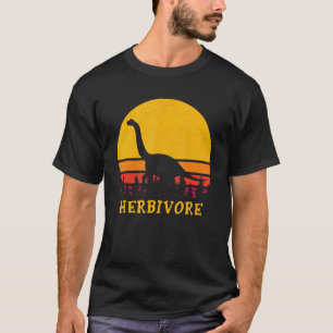 T-shirt Équipe d'Herbivore Vintage Dinosaure Végétalien Lé