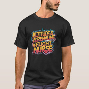 T-shirt Équipe d'infirmières de vol Altitude et Adrénaline