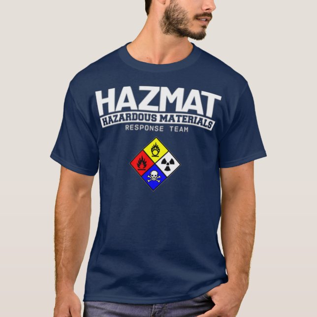 T-shirt Équipe d'intervention pour les matières dangereuse (Devant)