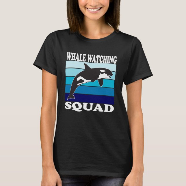 T-shirt Équipe d'observation des baleines (Devant)