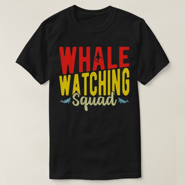 T-shirt Équipe d'observation des baleines 5 (Design devant)