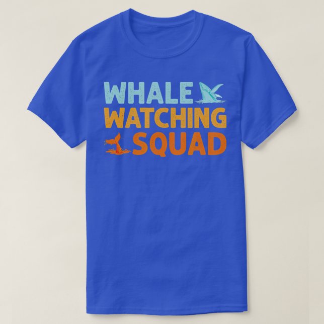 T-shirt Équipe d'observation des baleines Amoureux des bal (Design devant)