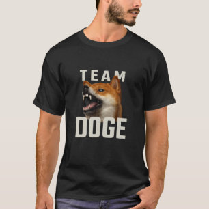 T-shirt Équipe Dogecoin - Un Mème Shiba En Colère Pour 