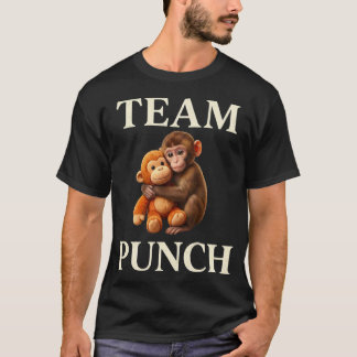 T-shirt Équipe drôle Punch Singe mignon Meme sarcastique