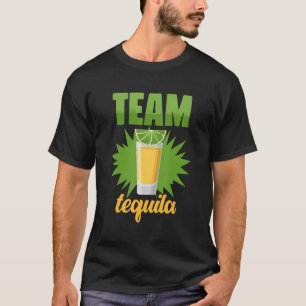 T-shirt Équipe Drôle Tequila Avec Green Lime Salt Coût Gro