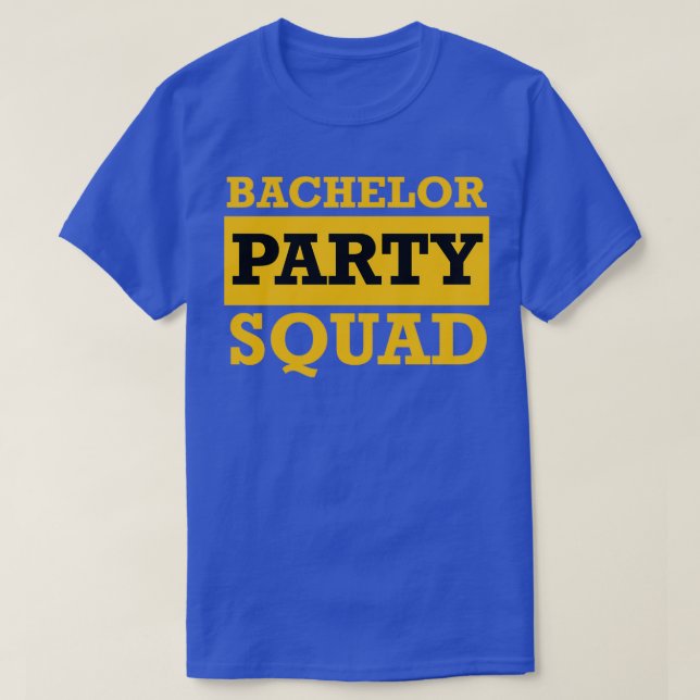 T-shirt Équipe du Bachelor Party (Design devant)