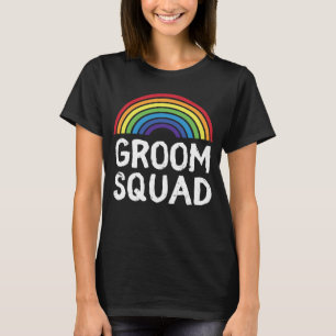 T-shirt Équipe du marié Fierté Mariage LGBT Gay Enterremen