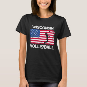 T-shirt Équipe du Wisconsin de volleyball