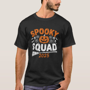 T-shirt Équipe Effrayante 2025 Costume de Halloween pour F