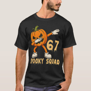 T-shirt Équipe effrayante Citrouille 67 Halloween Meme 6 7