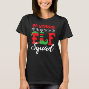 T-shirt Équipe ELF de l'école de Noël Pa tenue assortie en