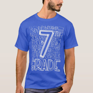 T-shirt Équipe Enseignant Enfant Retour À L'École 7E Septi