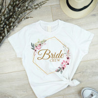 Équipe Florale Polygon Bride Or et rose esthétique