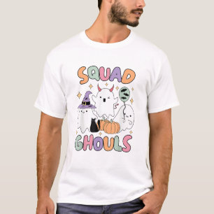 T-shirt Équipe Halloween Fantômes Goules Drôle Femme Effra