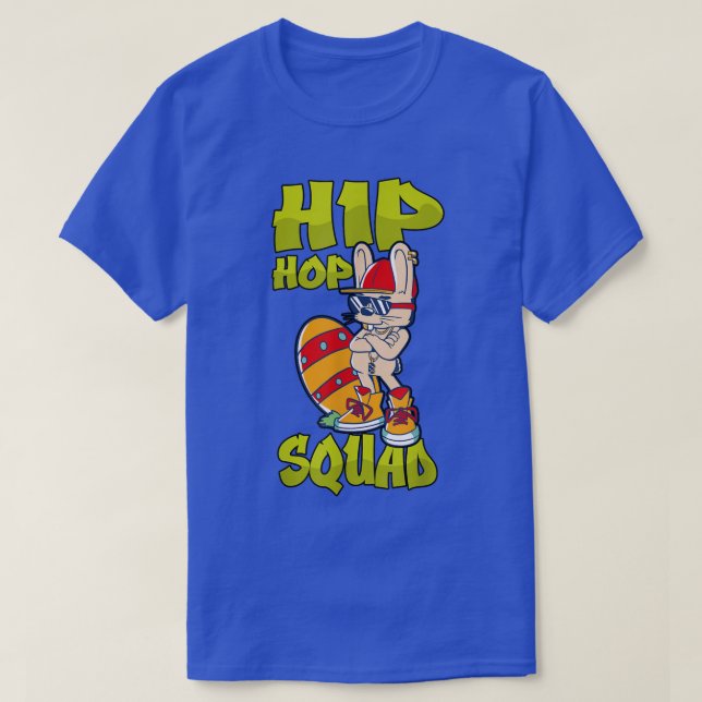 T-shirt Équipe Hip hop Retro Bunny Old School Rap  (Design devant)