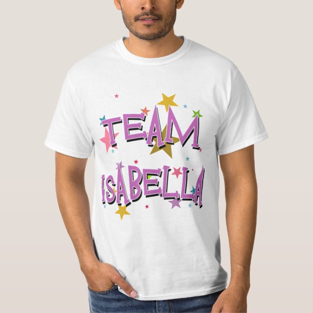 T-shirt ÉQUIPE ISABELLA personnalisable (Devant)