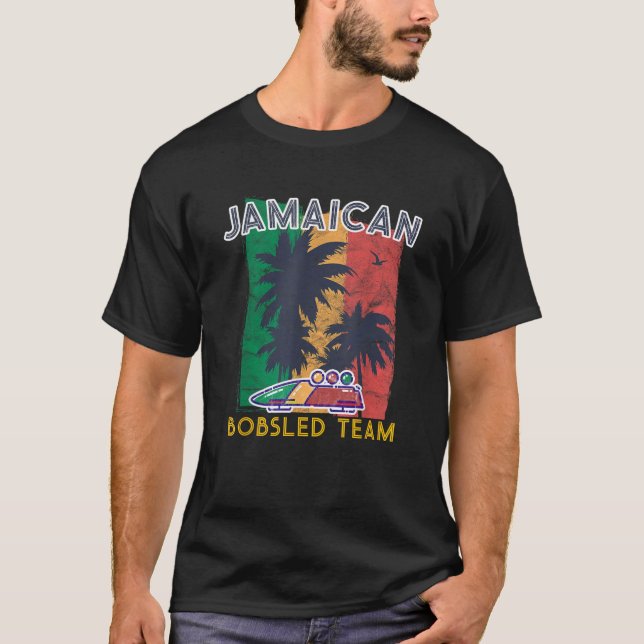 T-shirt Équipe jamaïcaine de bobsled (Devant)